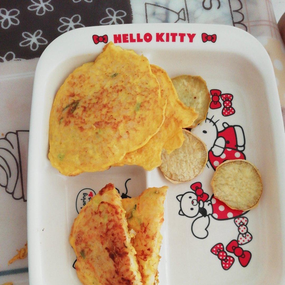 鸡蛋米饭饼——上班族快手早餐