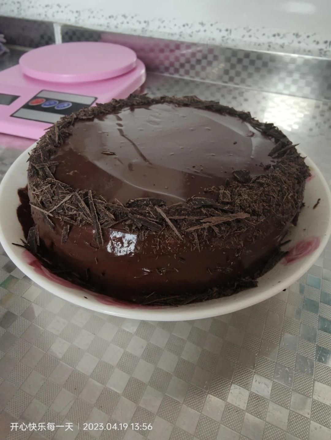 免烤箱#巧克力控必做#浓郁巧克力奶酪慕斯蛋糕