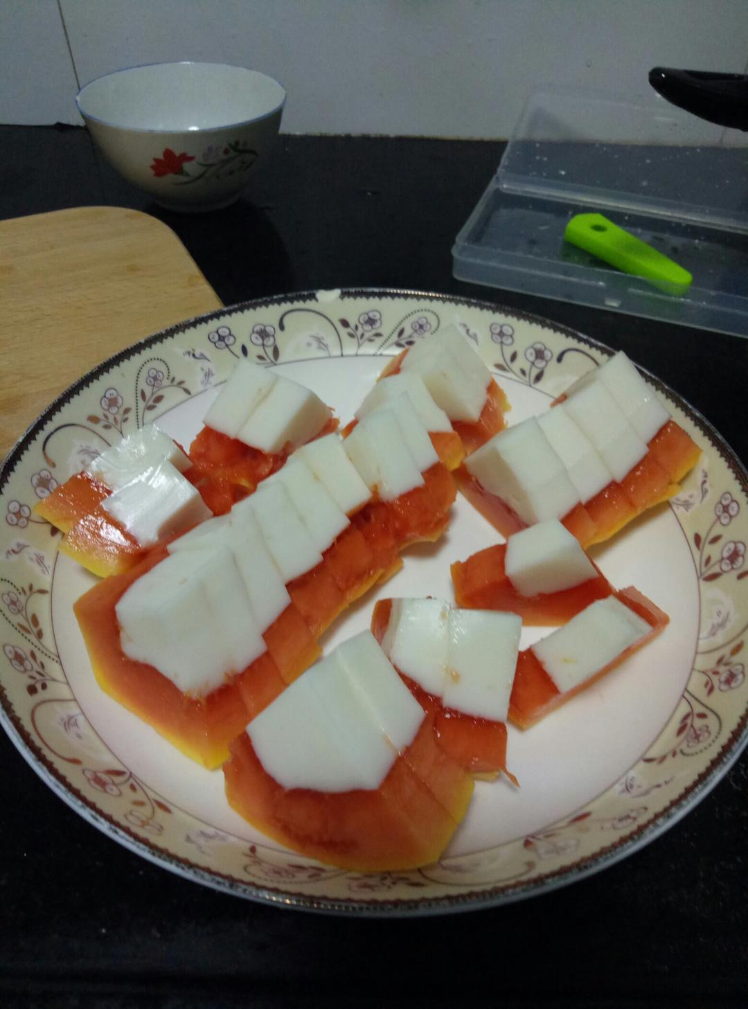 木瓜椰奶冻