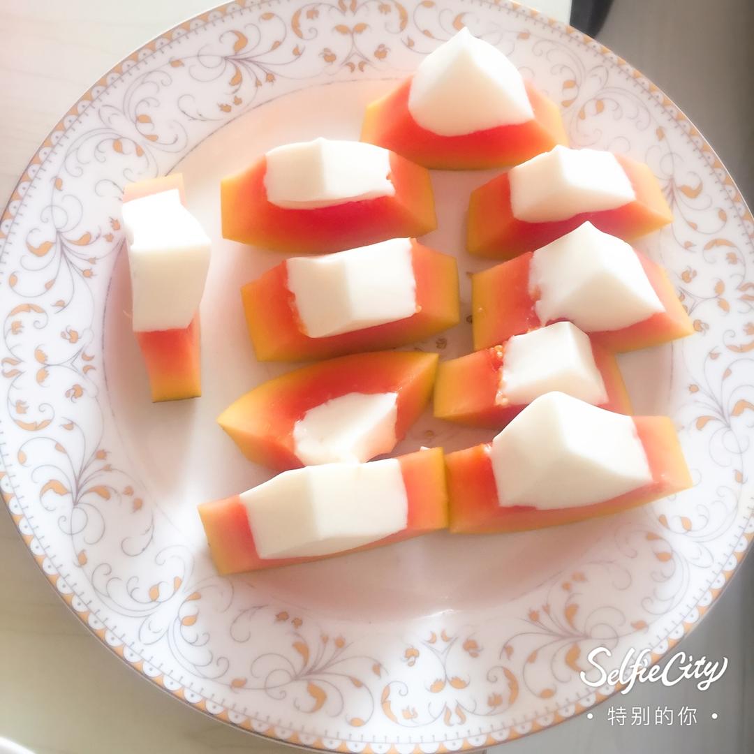 木瓜椰奶冻