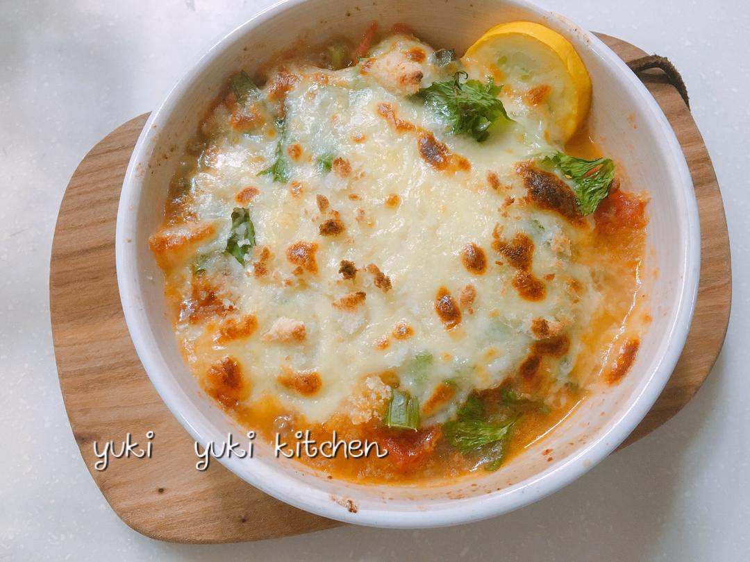 奶酪焗烤西葫芦