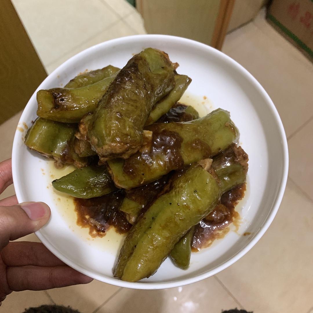 虎皮尖椒酿肉