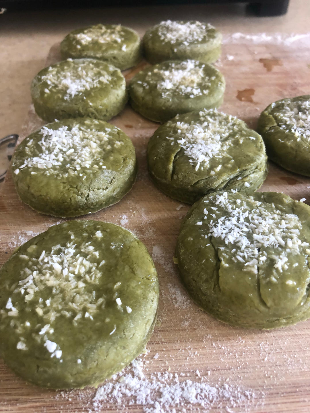 春天里的抹茶司康