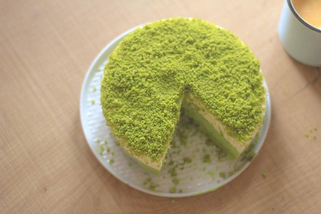 抹茶双层芝士蛋糕