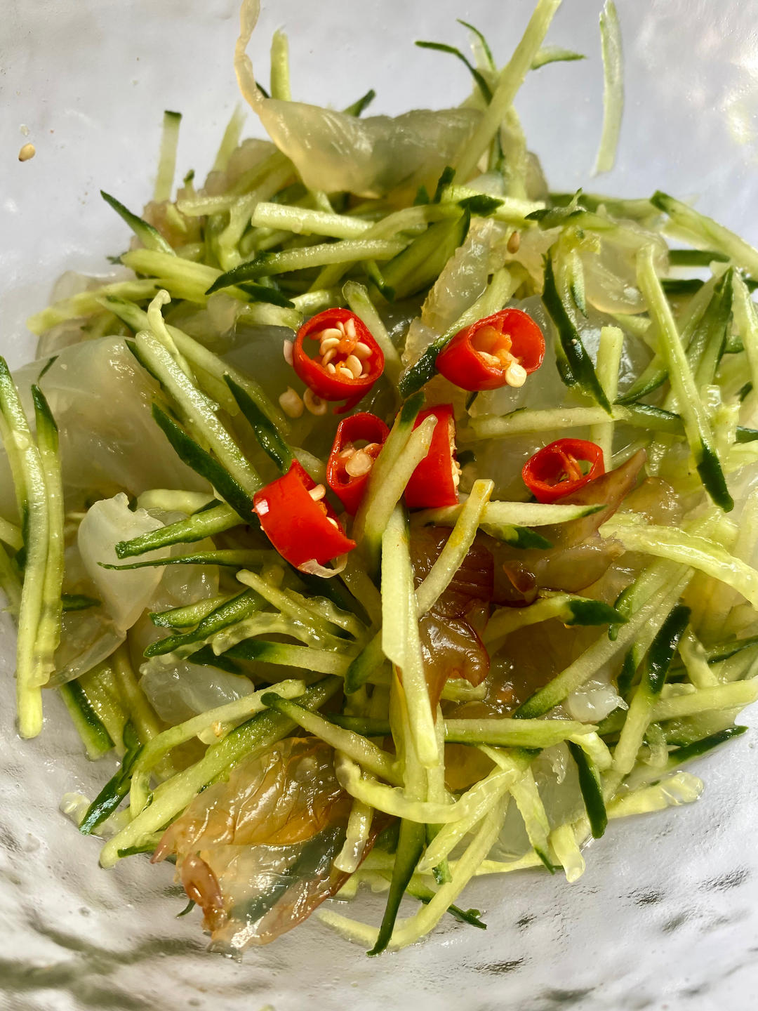 凉拌海蜇黄瓜丝