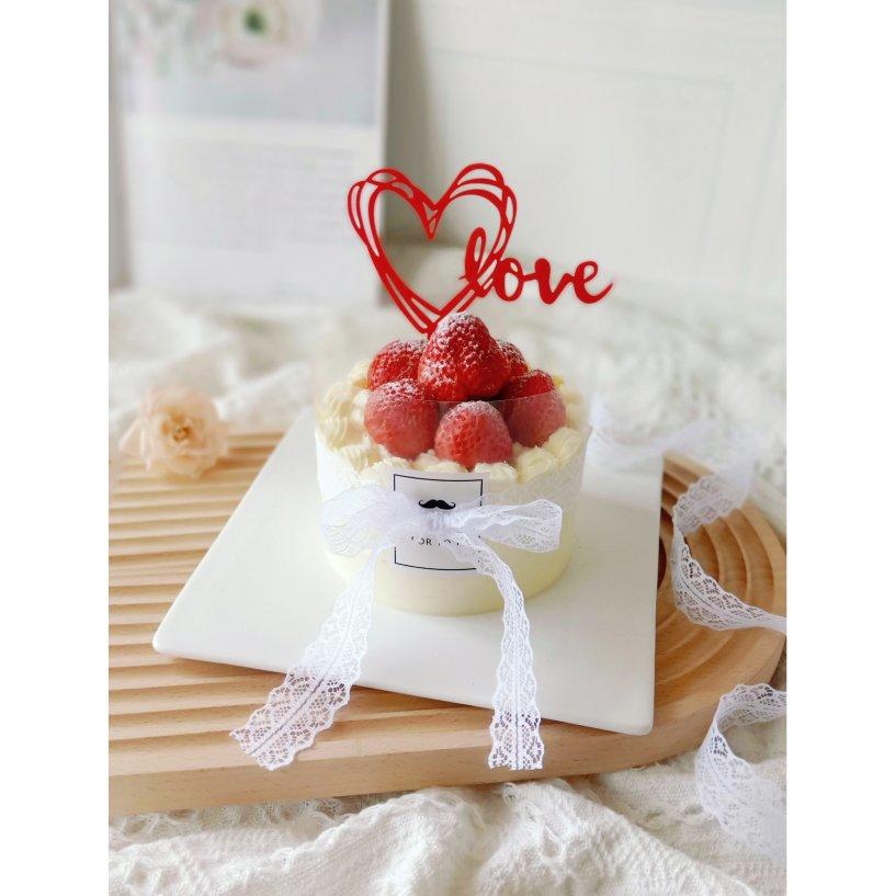 四寸抹面戚风蛋糕胚