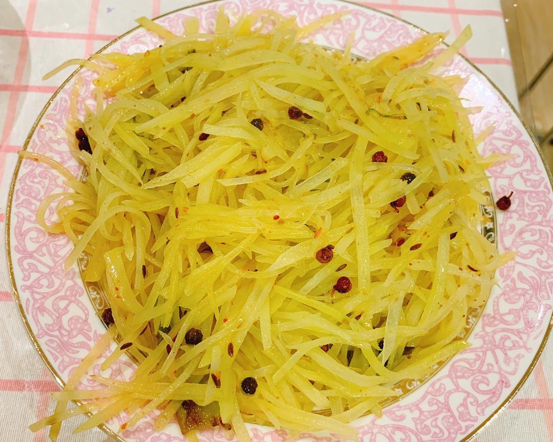 孩子爱吃的 孜然土豆丝