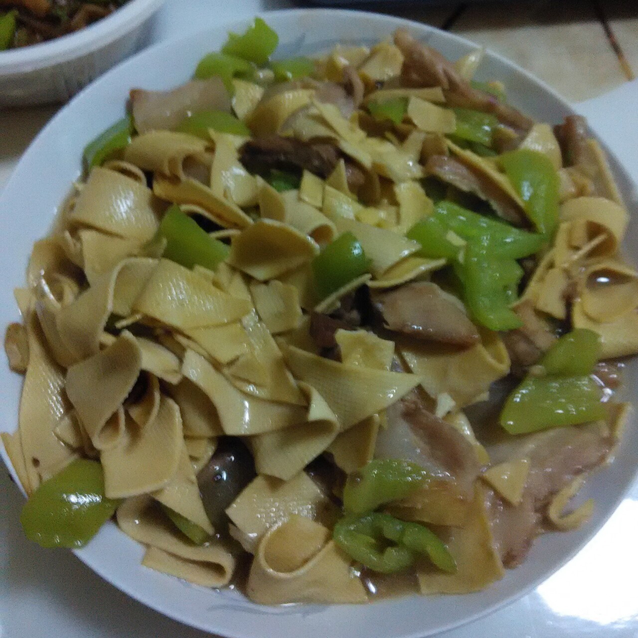 东北尖椒干豆腐