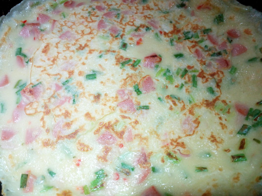 葱花鸡蛋薄饼