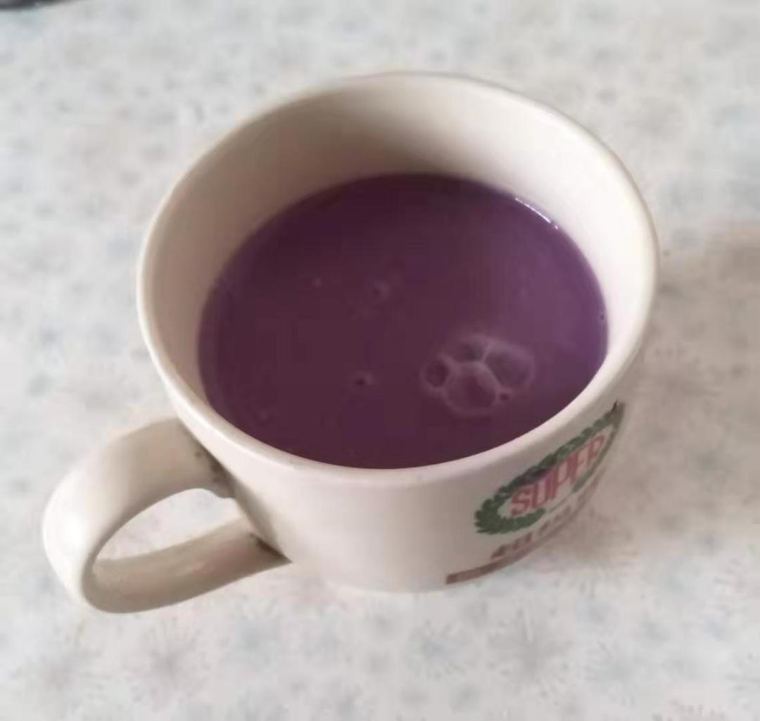 紫薯花生奶的做法