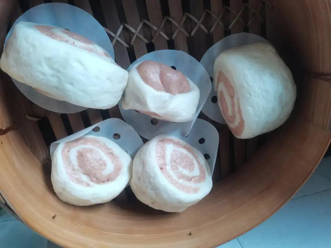 火龙果馒头