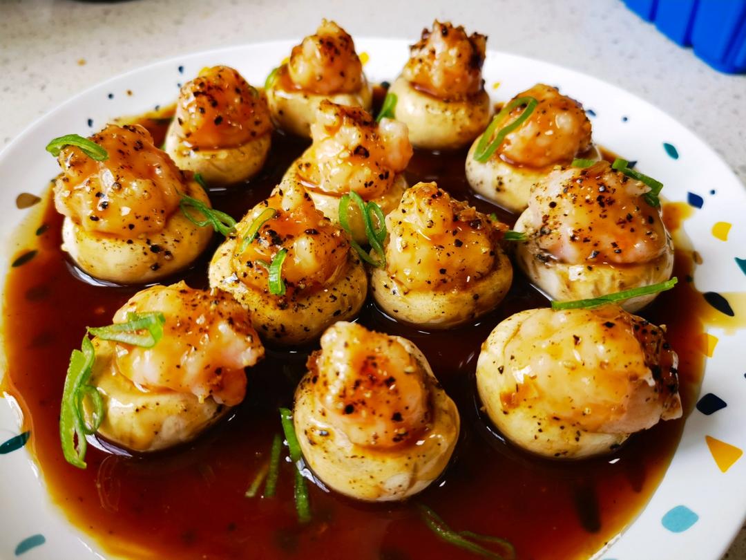 虾滑酿口蘑  <302小厨房>