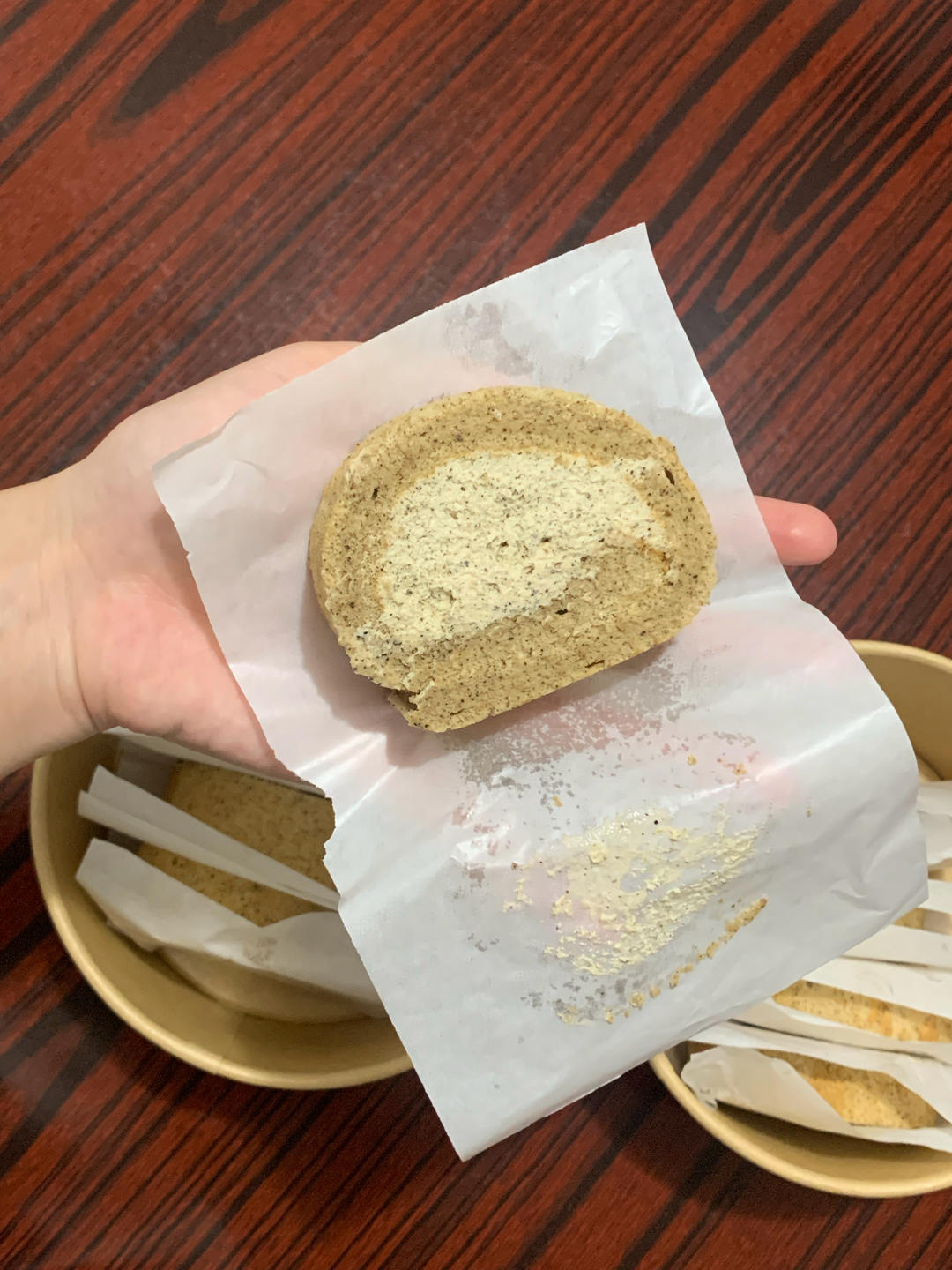抹茶味蛋糕卷