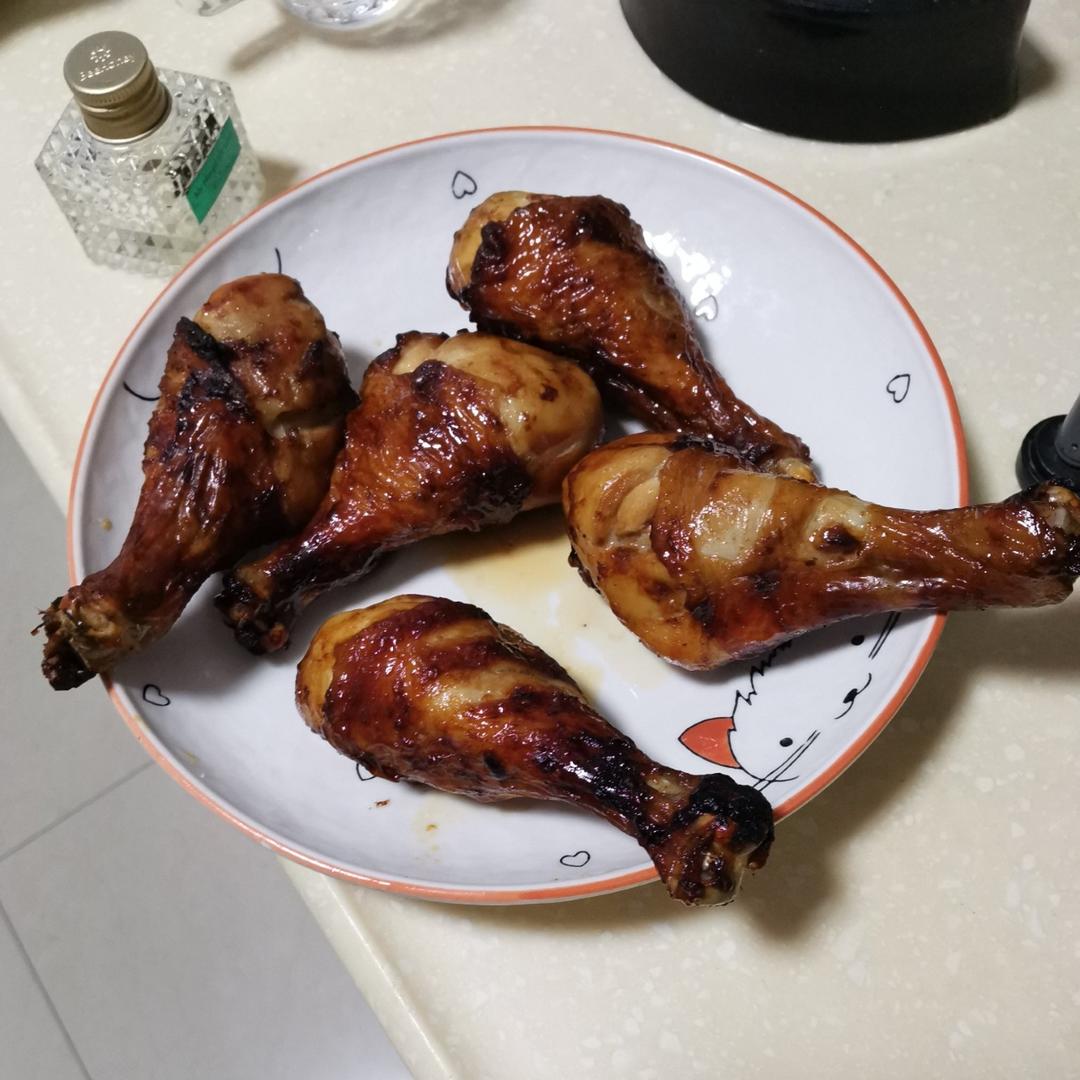 零难度！好吃到舔手指！空气炸锅无油烤鸡腿