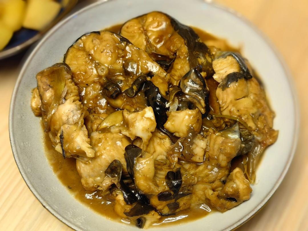 红烧鮰鱼懒人烧法（不用开油锅）味道灵的不得了