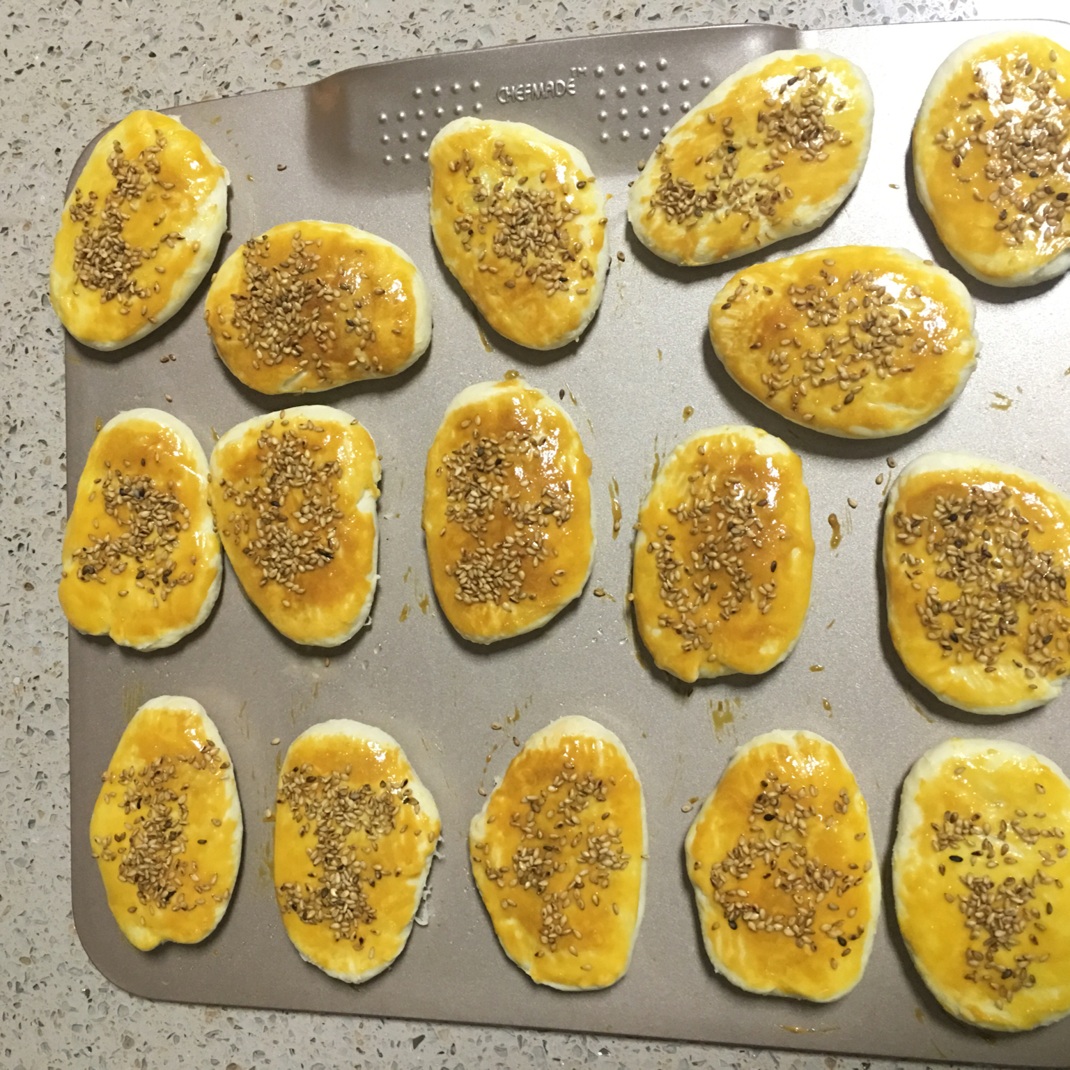 芝麻椒盐牛舌饼（北京小吃）