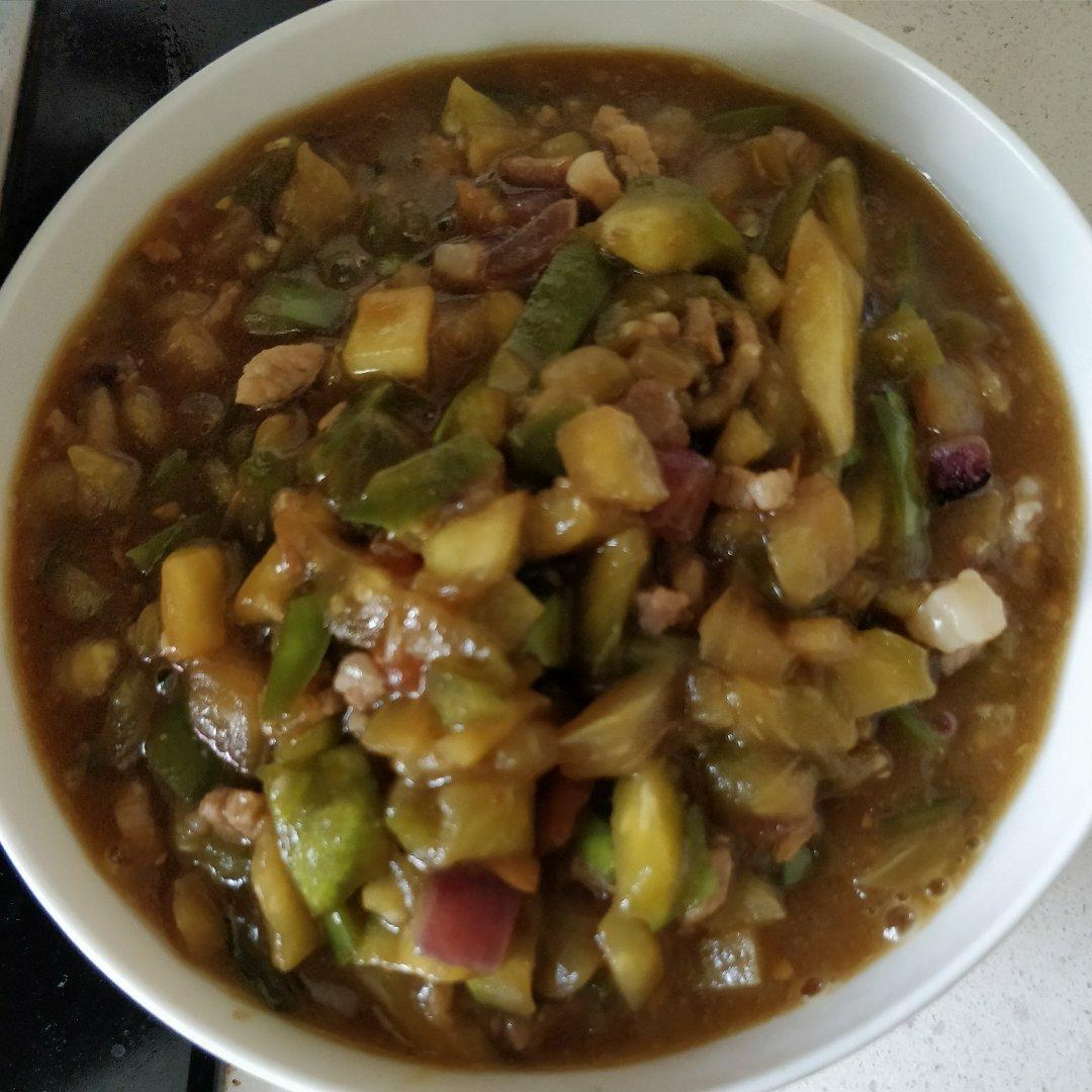 贫下肿猪做的茄子卤