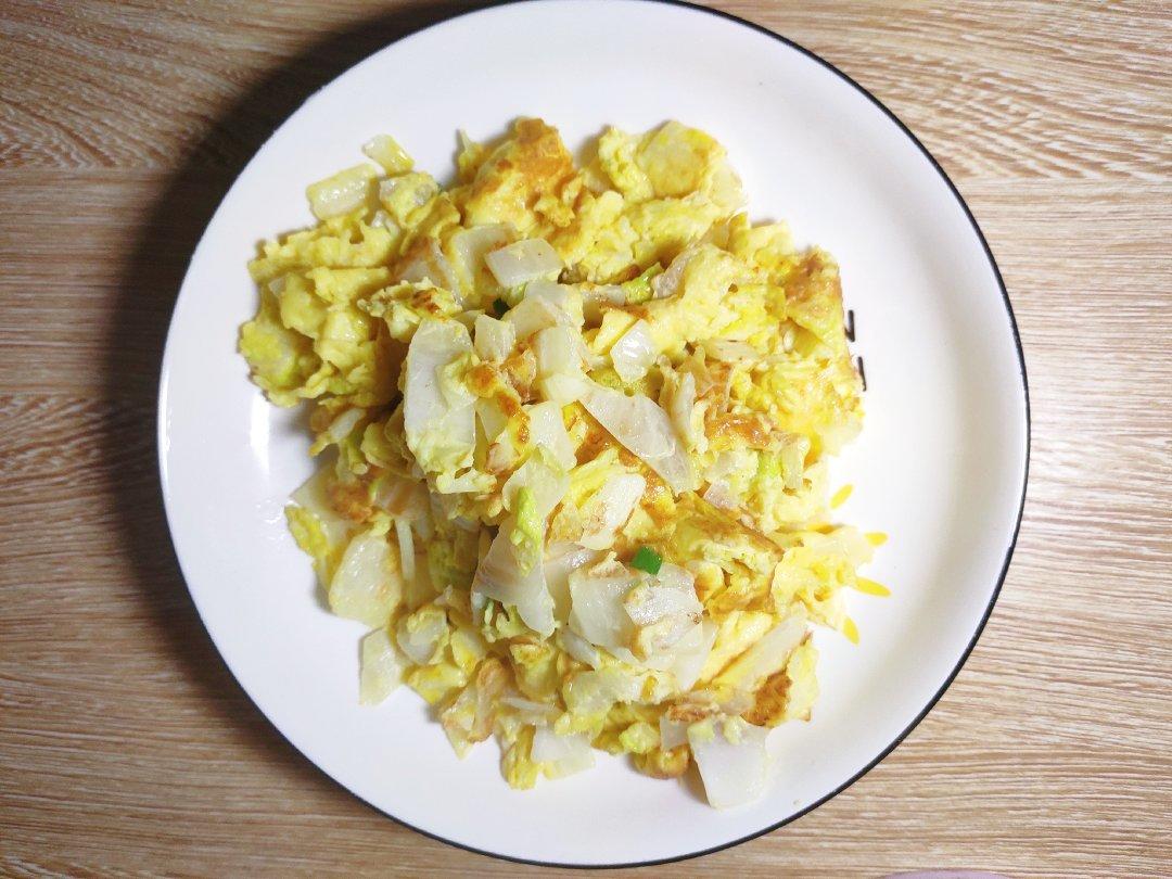 超级下饭  大白菜煎鸡蛋饼