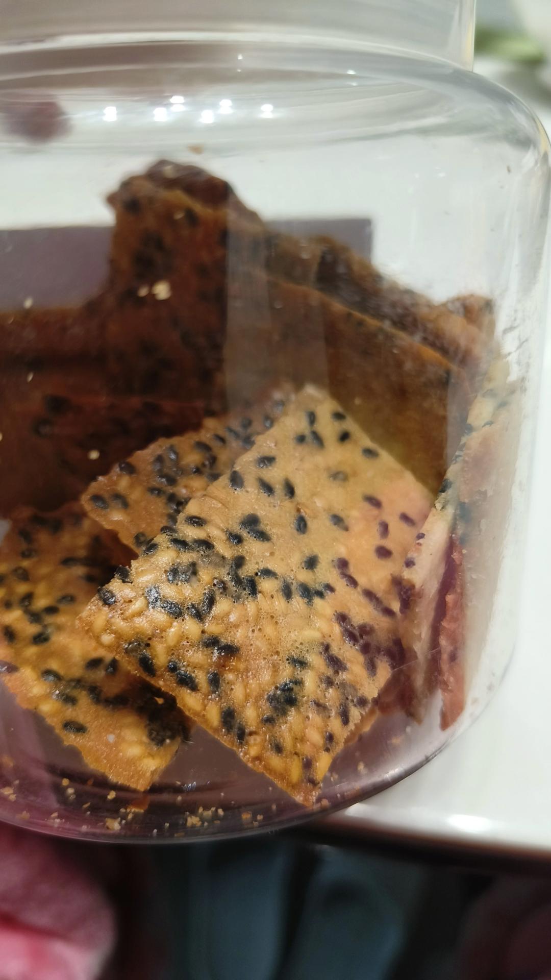 最最最简单快手的芝麻薄脆饼