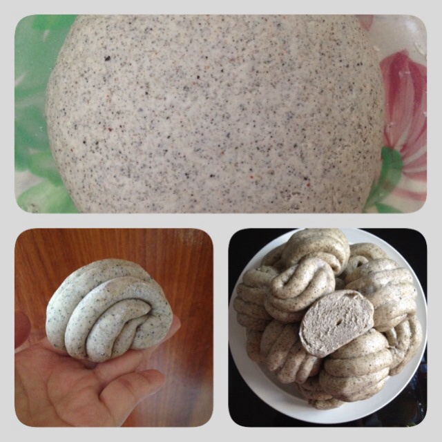 奶香黑芝麻馒头