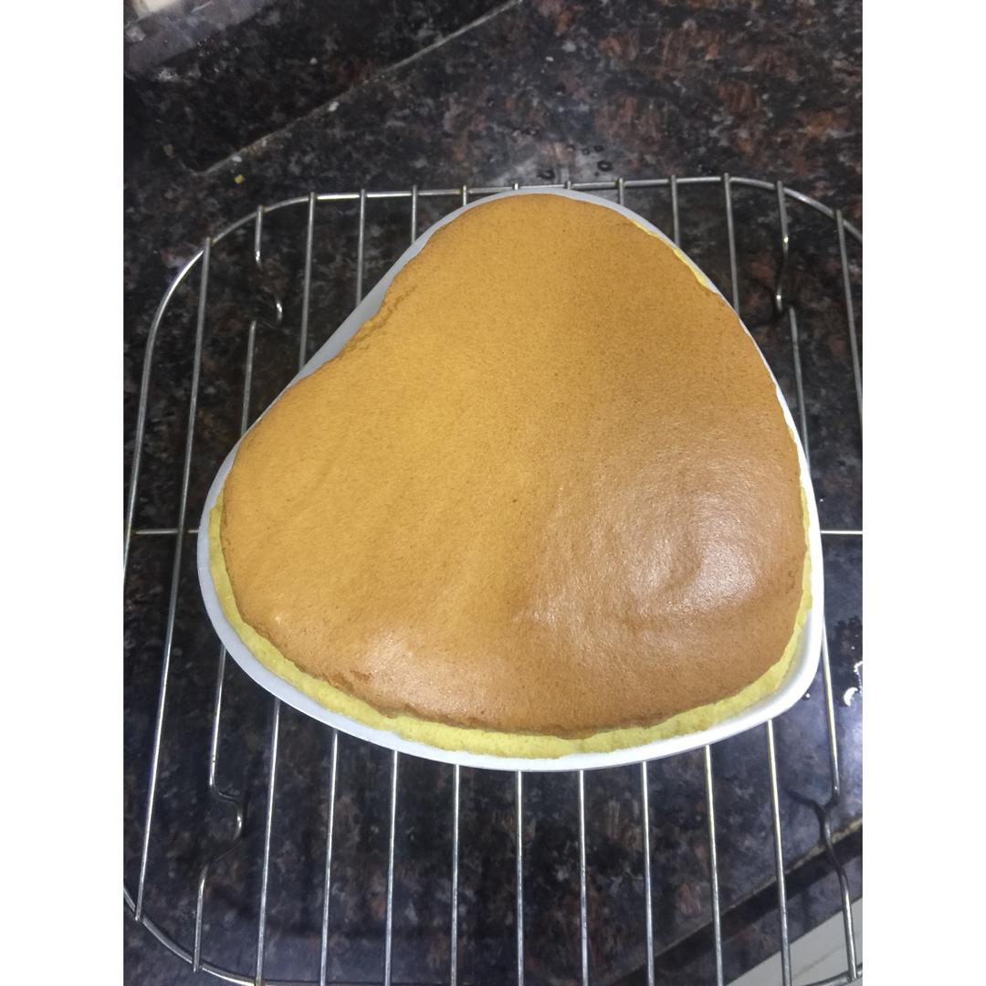 6寸原味戚风蛋糕