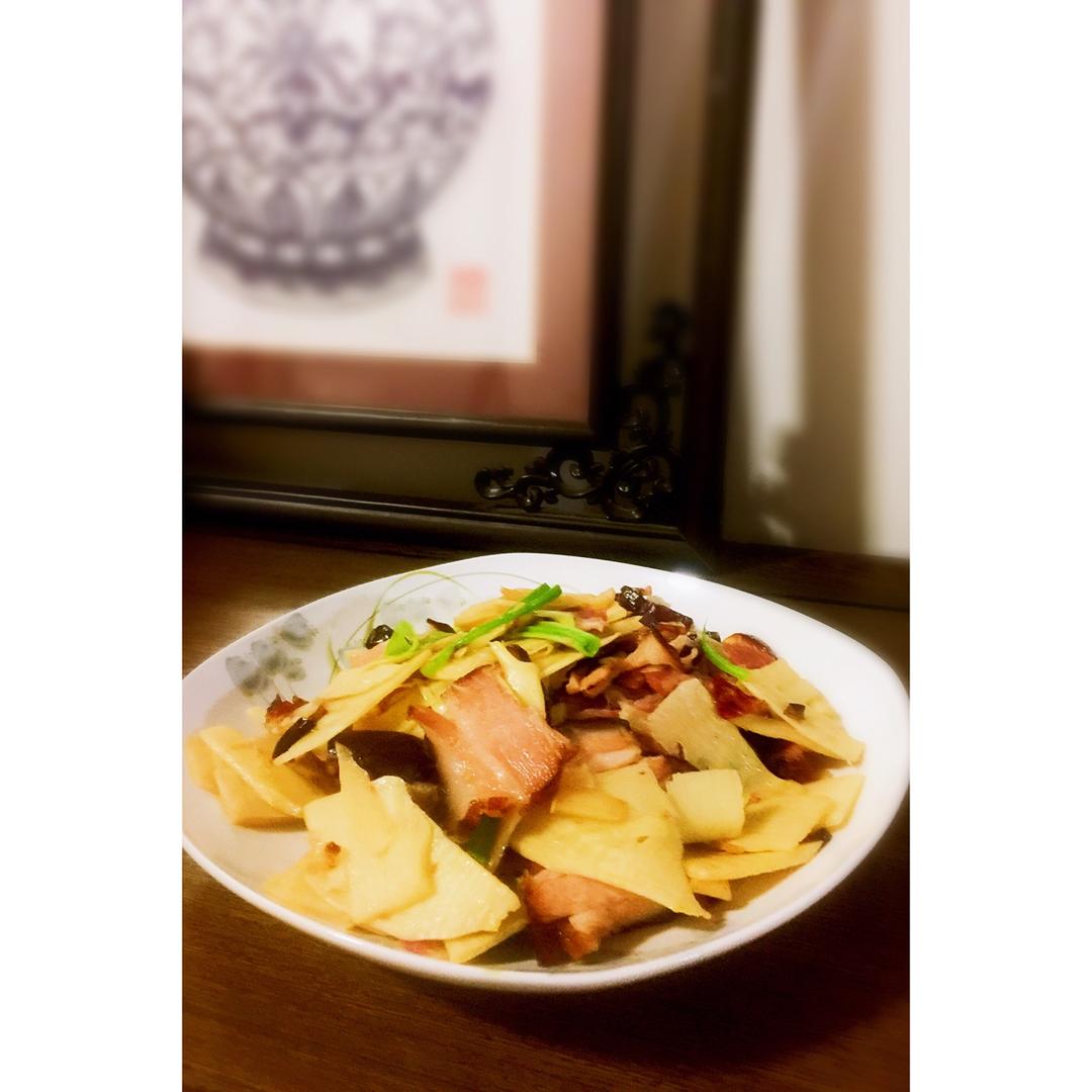 冬笋炒腊肉