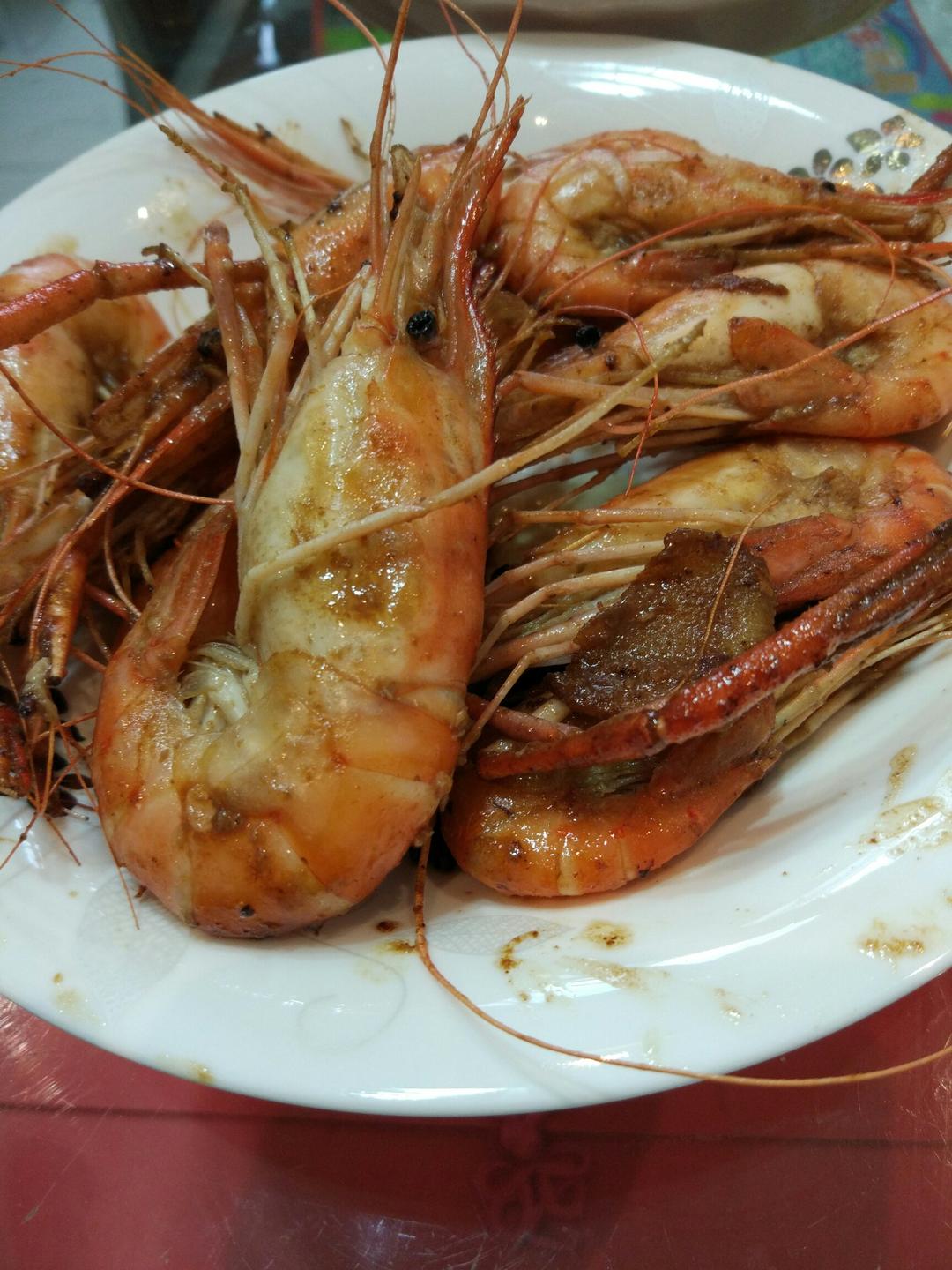 油爆草虾