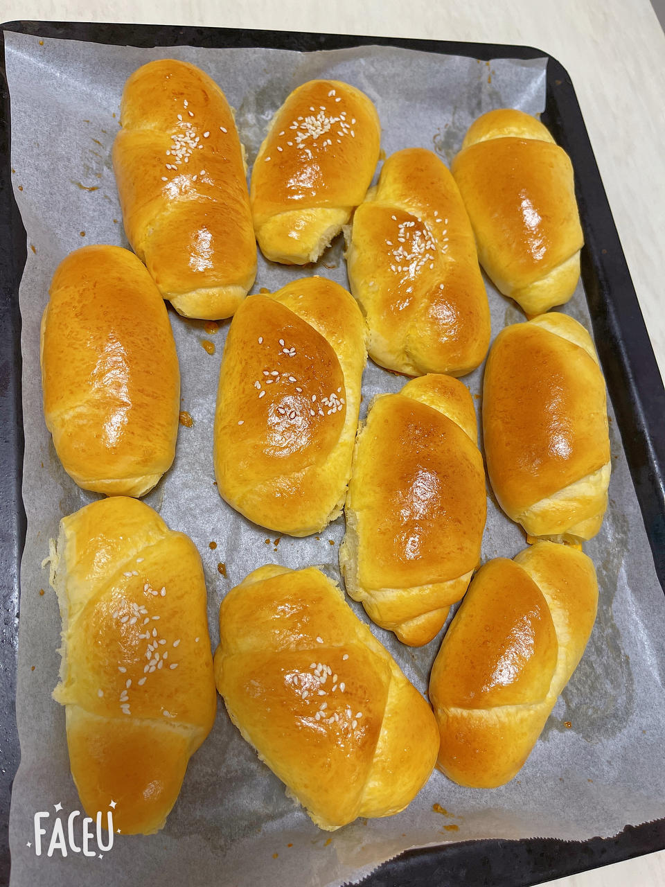 奶香牛角包—新手入门级的面包