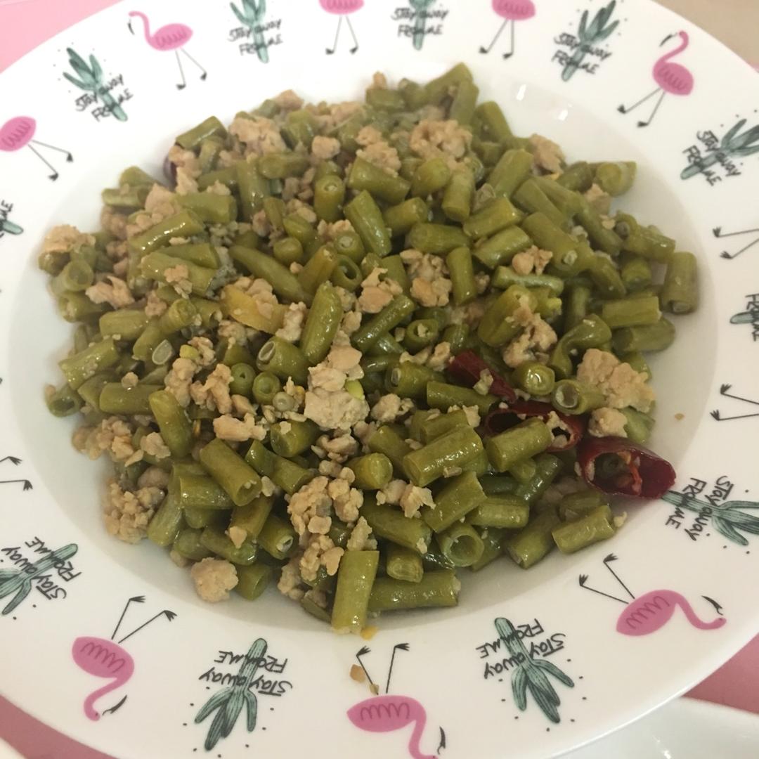 酸豆角肉末