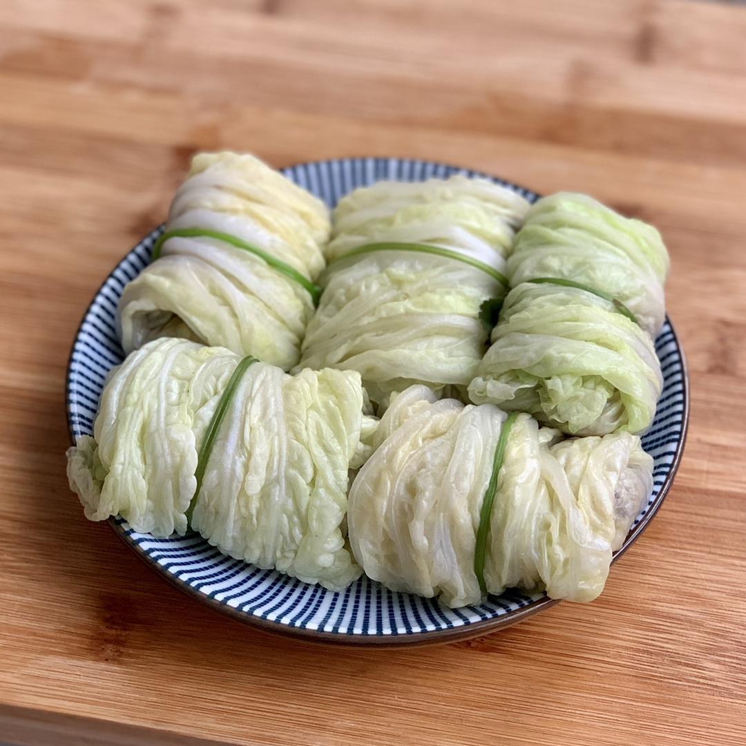 低脂鸡胸虾仁白菜卷