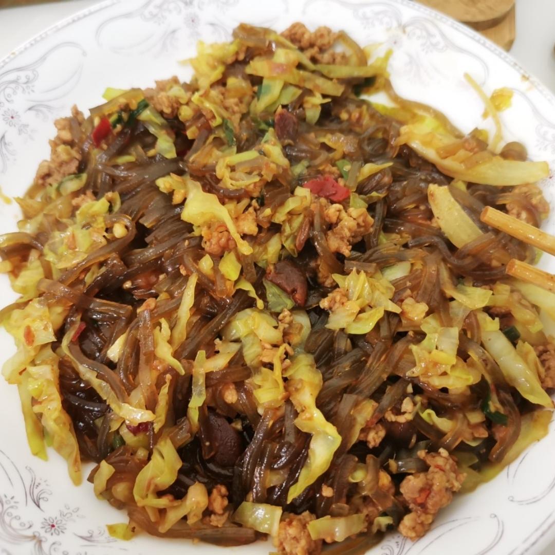 蚂蚁上树(肉末炒粉丝)超下饭‼️十分钟搞定
