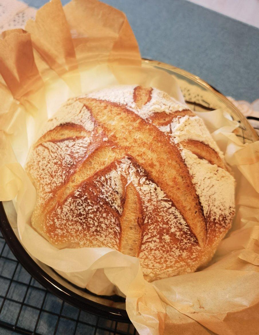 外脆内软不用揉面的乡村面包