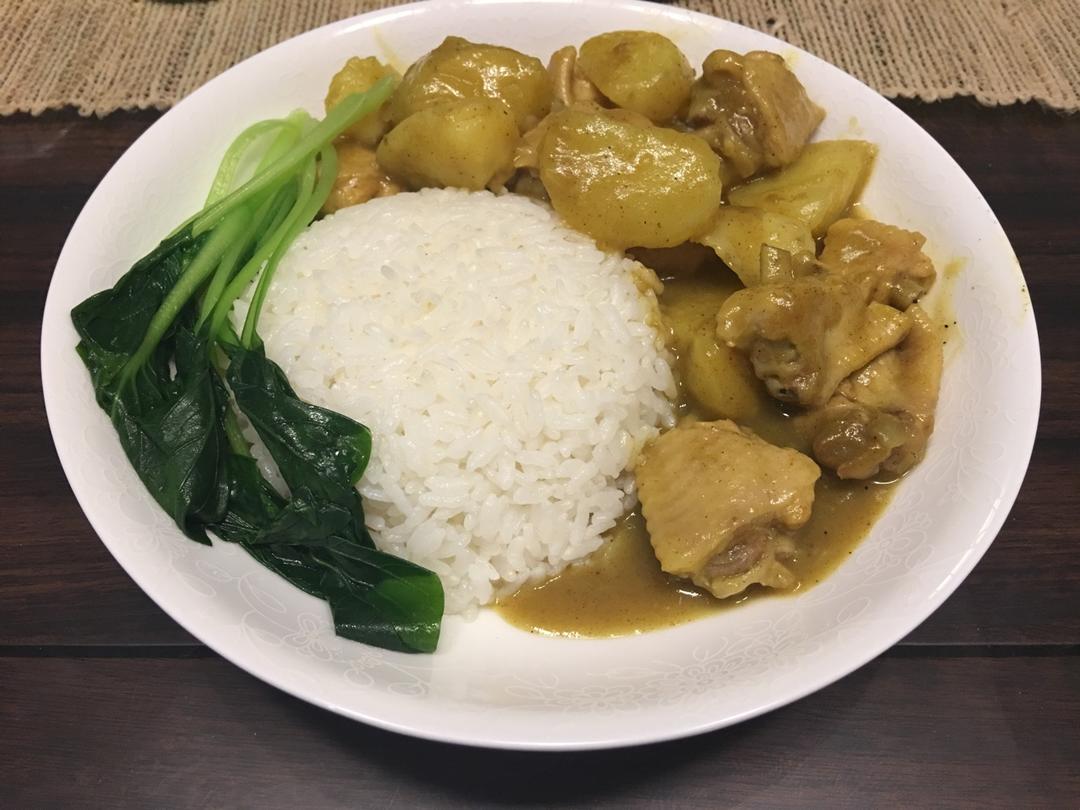快手咖喱鸡翅土豆盖饭