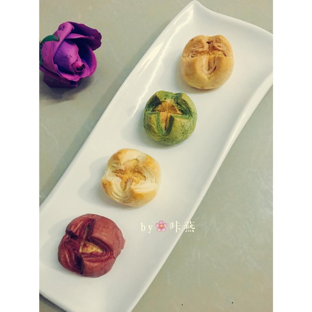 花开富贵之四种口味的椰蓉开口酥