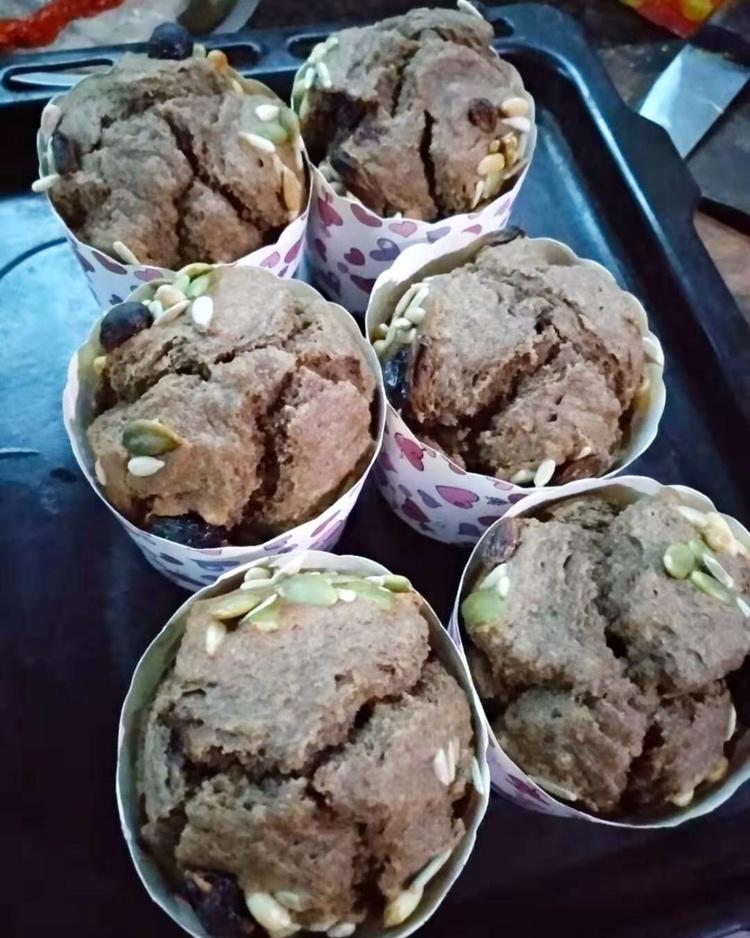 红糖全麦香蕉马芬