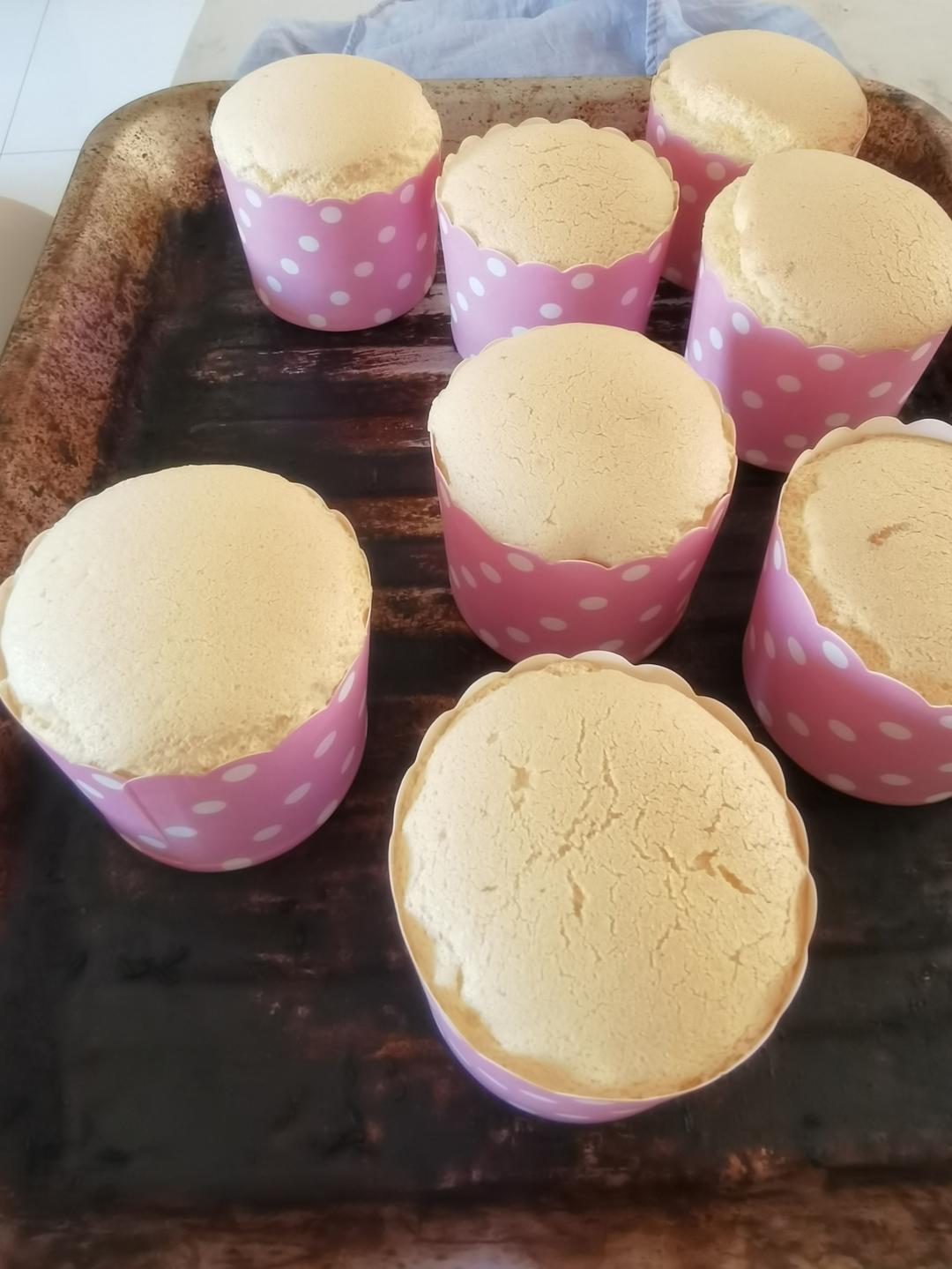 纸杯蛋糕 8寸戚风蛋糕的量