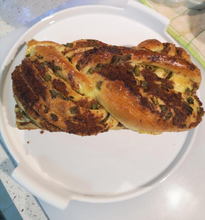 香葱肉松手撕吐司