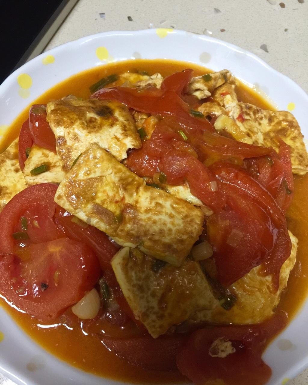 西红柿烧豆腐