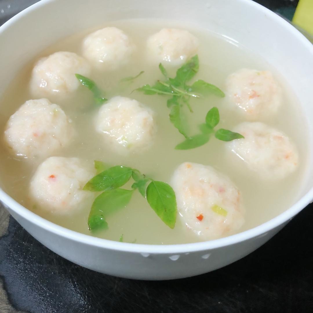 快手鲜虾丸滚汤