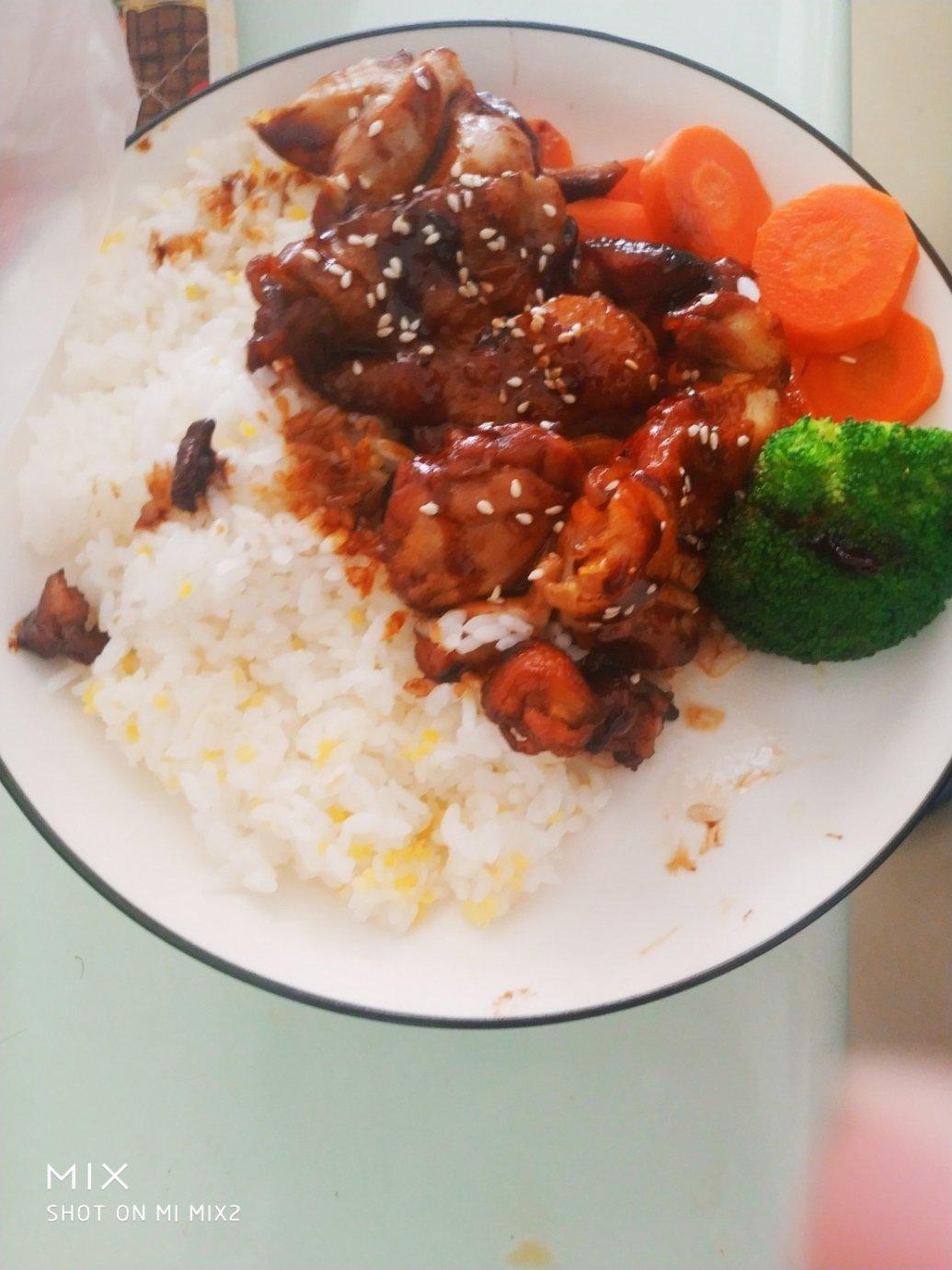 照烧鸡腿饭