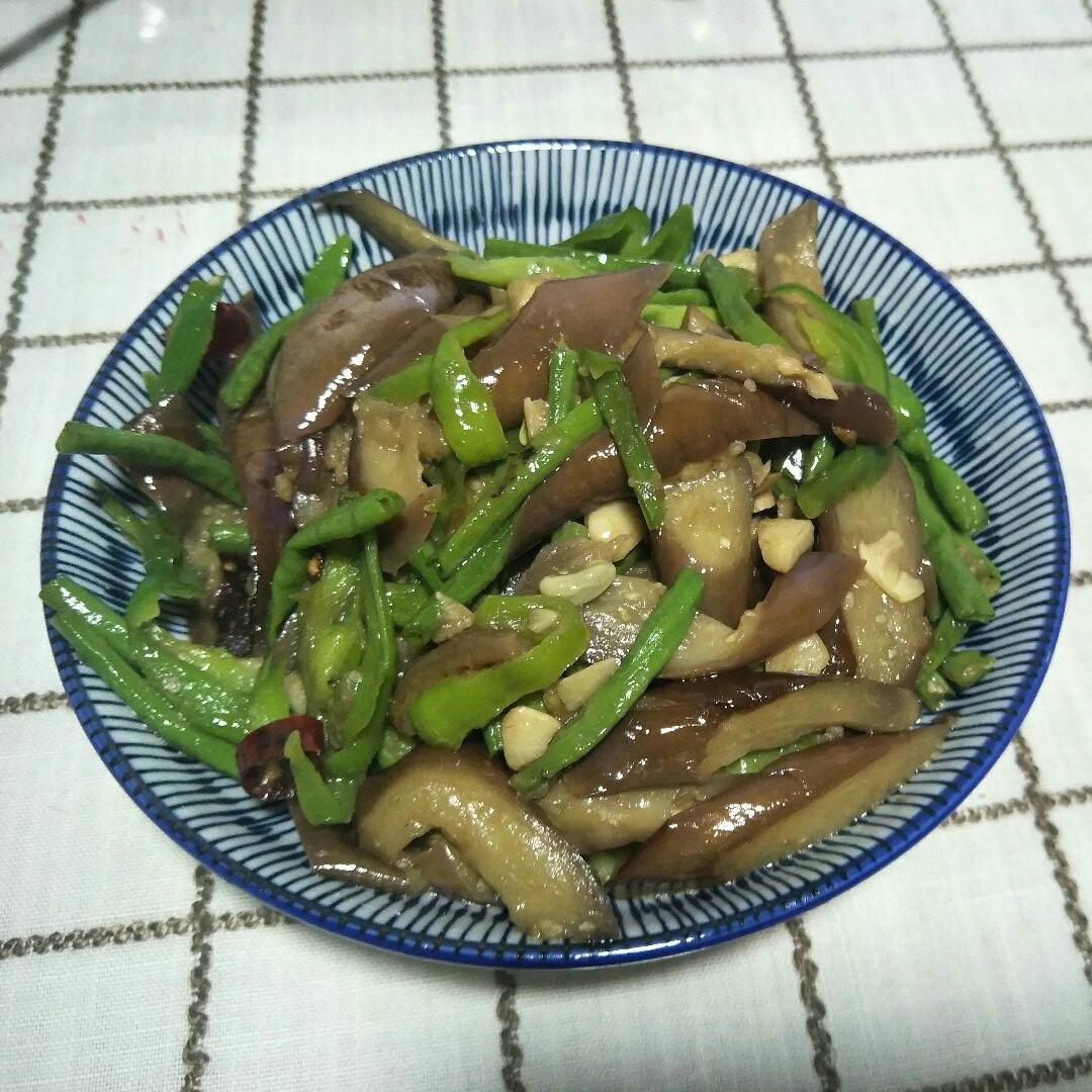 茄子炒豆角（改良版 健康少油）