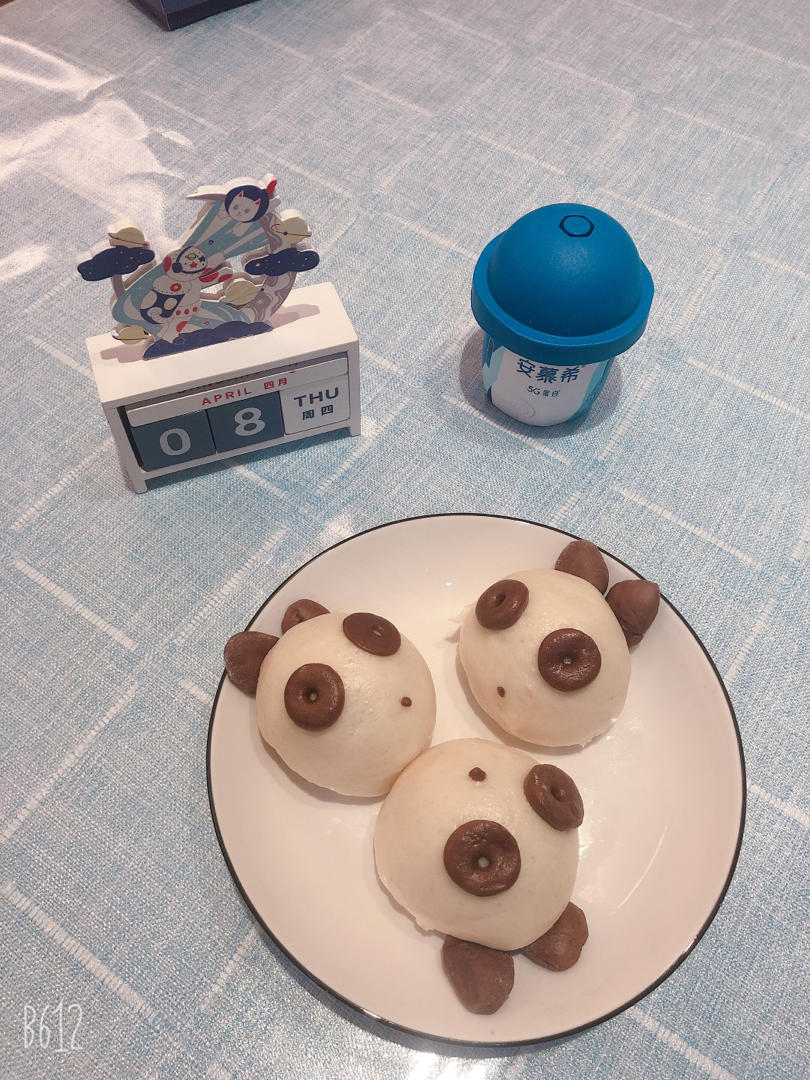 熊猫豆沙包&紫薯包