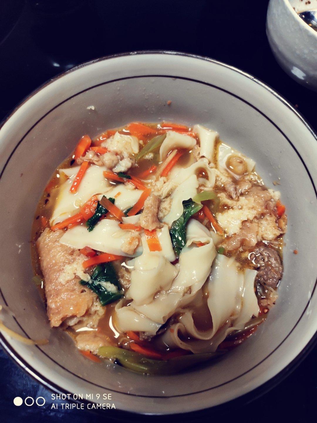 羊肉炝锅烩面