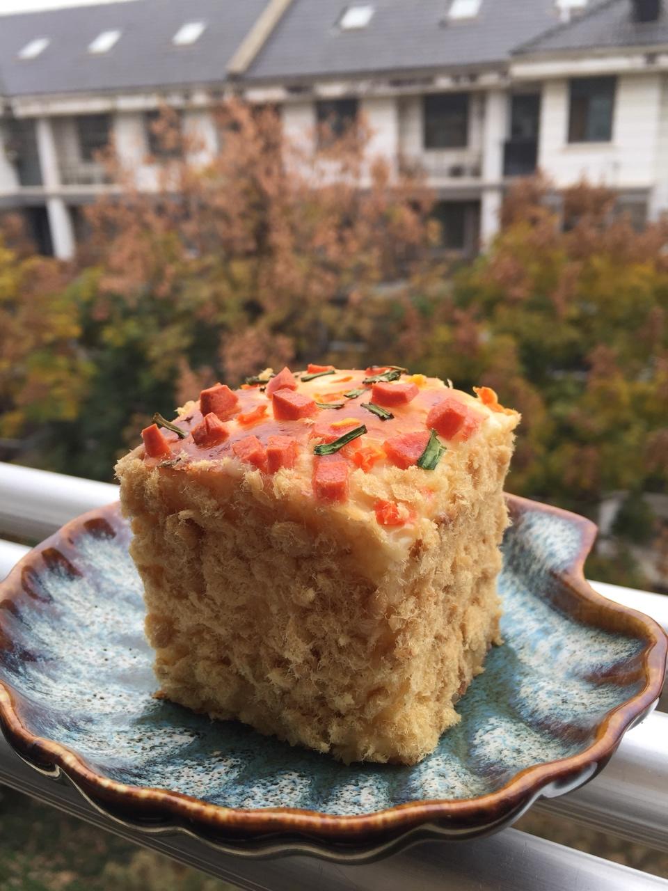 香葱肉松面包