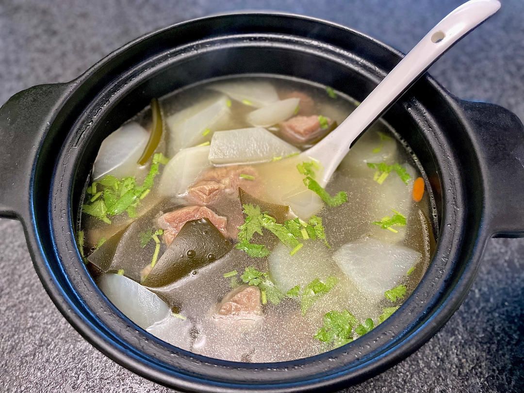 鲜掉眉毛的清炖牛肉汤（面）