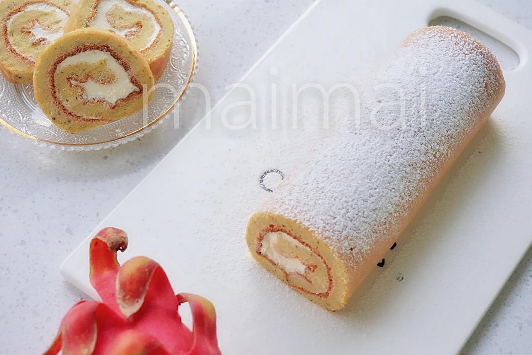粉嫩水蜜桃蛋糕卷—摩飞厨师机
