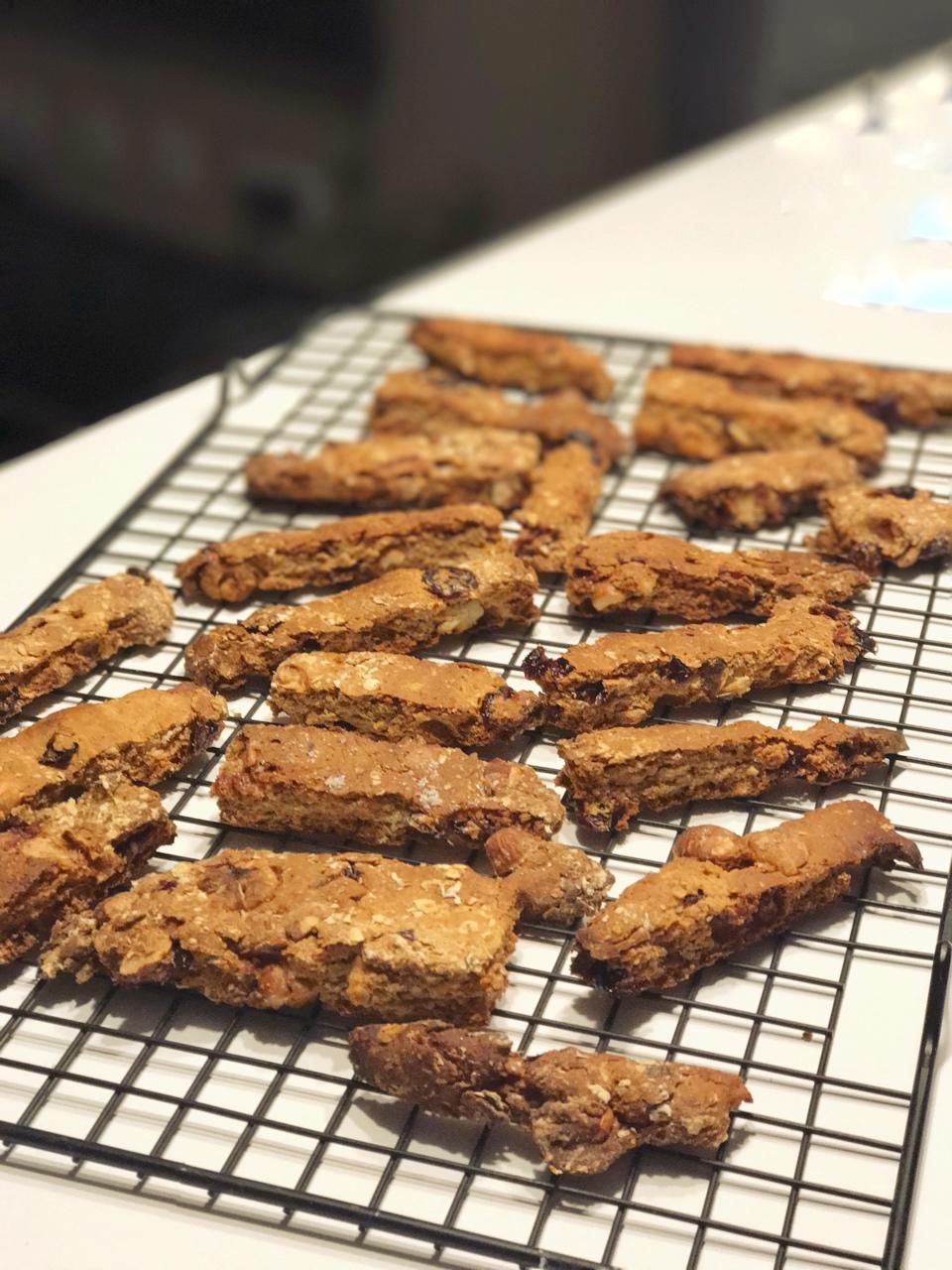 【健康零食】燕麦坚果意式脆饼