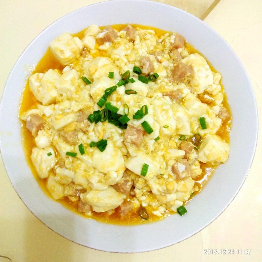 老丁的私房菜-蟹黄豆腐