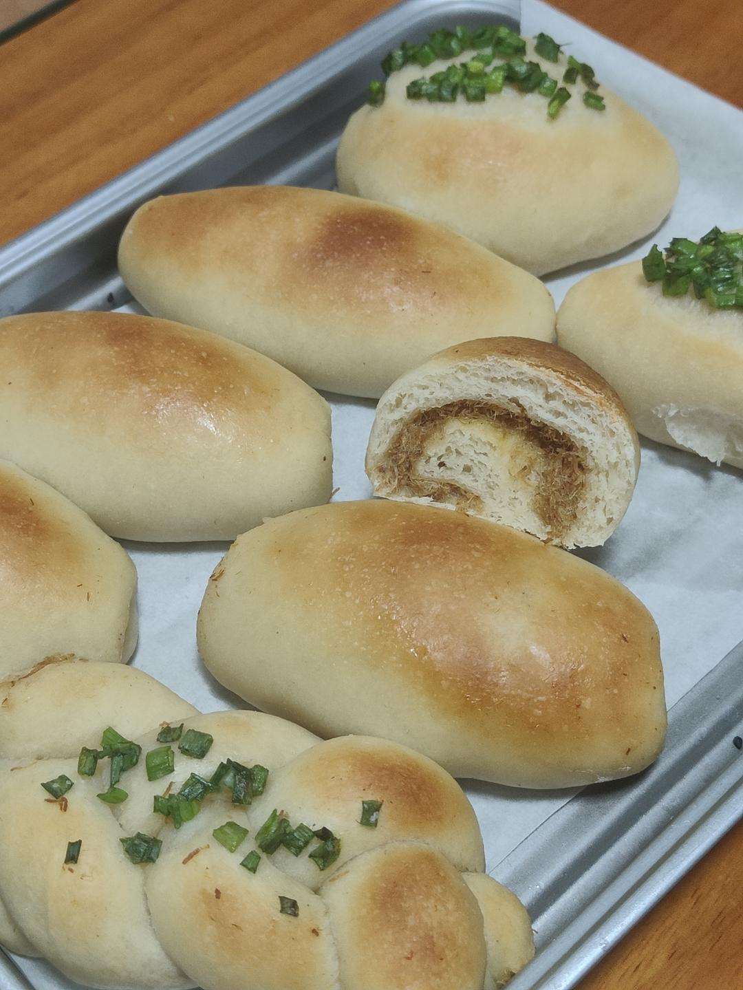 香葱肉松面包（烫种法）