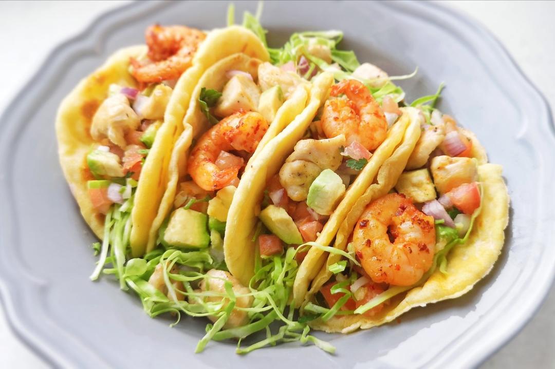 懒人版墨西哥🇲🇽taco和玉米🌽片